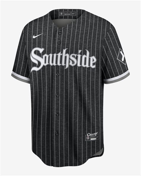 nike men's chicago white sox black city connect replica jersey|white sox city connect jersey.